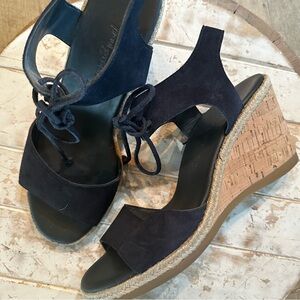 Paul Green Melissa Cork Suede Wedges